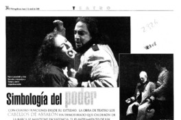 Simbología del poder  [artículo] Ximena Villanueva