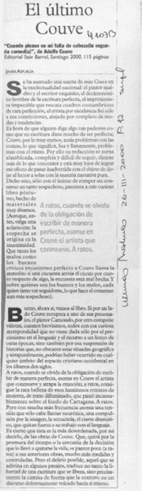 El último Couve  [artículo] Javier Aspurúa
