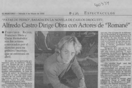 Alfredo Castro dirige obra con actores de "Romané" (entrevista)