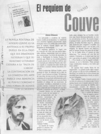 El réquiem de Couve  [artículo] Ximena Villanueva