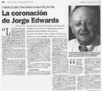 La coronación de Jorge Edwards
