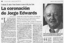 La coronación de Jorge Edwards
