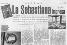 La Sebastiana impresa  [artículo] Ximena Villanueva