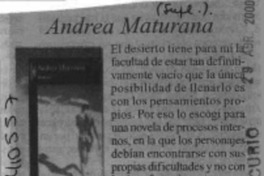 Andrea Maturana  [artículo]