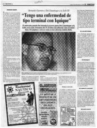 "Tengo una enfermedad de tipo terminal con Iquique"  [artículo] Rodrigo Ramos