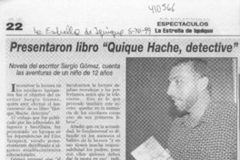 Presentaron libro "Quique Hache, detective"  [artículo]