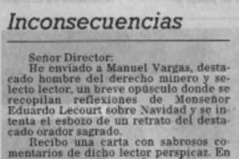 Inconsecuencias  [artículo] César Díaz-Muñoz Comartches