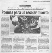 Poemas para un escolar muerto  [artículo] Sergio Mardones