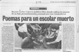 Poemas para un escolar muerto  [artículo] Sergio Mardones