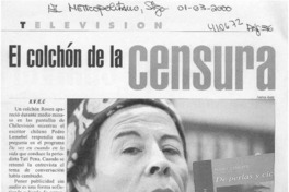 El colchón de la censura