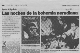 Las noches de la bohemia nerudiana  [artículo] Melanie Jösch K.