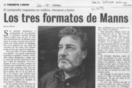 Los tres formatos de Manns  [artículo] Rommel Piña A.