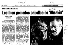 Los bien peinados cabellos de Absalón