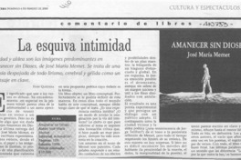 La esquiva intimidad  [artículo] Iván Quezada