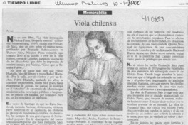 Viola chilensis  [artículo] Filebo