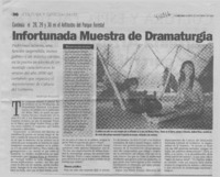 Infortunada muestra de dramaturgia  [artículo] Leopoldo Pulgar I.