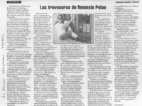 Las travesuras de Nemesio Pelao  [artículo] Enrique Ramírez Capello