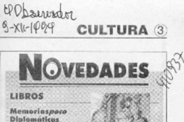 Memorias poco diplomáticas  [artículo]