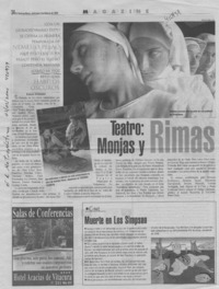 Teatro, monjas y rimas  [artículo] Ximena Villanueva