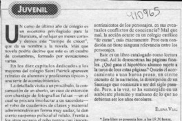 Juvenil  [artículo] Elena Vial