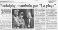 Rudolphy deambula por "La playa"