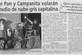 Peter Pan y campanita volarán en medio de nube gris capitalina