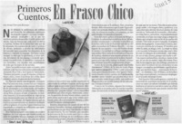 Primeros cuentos, en frasco chico  [artículo] Javier Edwards Renard