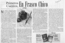 Primeros cuentos, en frasco chico  [artículo] Javier Edwards Renard