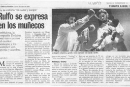 Rulfo se expresa en los muñecos  [artículo] Marietta Santi