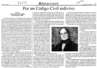 Por un Código Civil redivivo