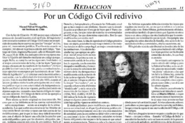 Por un Código Civil redivivo