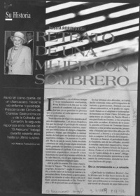 Retrato de una mujer con sombrero  [artículo] Ximena Torres Cautivo