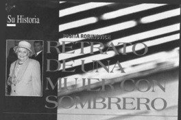 Retrato de una mujer con sombrero  [artículo] Ximena Torres Cautivo