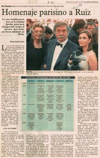 Homenaje parisino a Ruiz