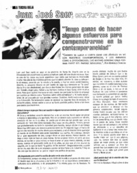 Juan José Saer, escritor argentino  [artículo] Marcelo Damiani