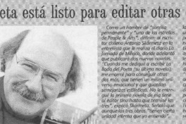 Skármeta está listo para editar otras dos novelas  [artículo]