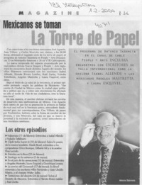 Mexicanos se toman la torre de papel  [artículo]