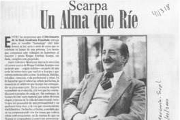 Un alma que ríe  [artículo] María Ester Martínez Sanz