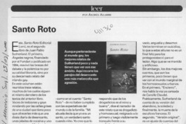 Santo roto  [artículo] Andrés Aguirre