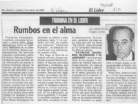 Rumbos en el alma  [artículo] Jaime Gómez Rogers