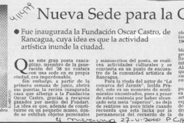 Nueva sede para la cultura  [artículo]