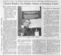 "Entre Rául y yo hubo amor a primera vista"  [artículo] Andrea Desormeaux