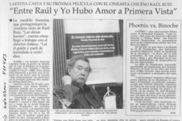 "Entre Rául y yo hubo amor a primera vista"  [artículo] Andrea Desormeaux