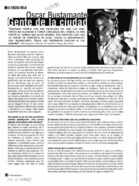 Oscar Bustamente, gente de la ciudad  [artículo] Roberto Merino