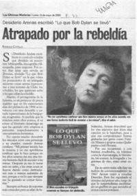 Atrapado por la rebeldía  [artículo] Rodrigo Castillo