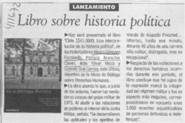 Libro sobre historia política  [artículo]