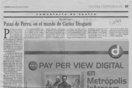 Patas de perro, en el mundo de Carlos Droguett  [artículo] Leopoldo Pulgar I.