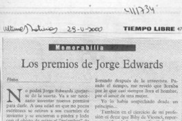 Los premios de Jorge Edwards  [artículo] Filebo