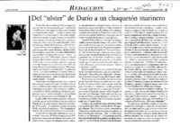 Del "ulster" de Darío a un chaquetón marinero  [artículo] Sara Vial