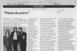 "Patas de perro"  [artículo] Eduardo Guerrero